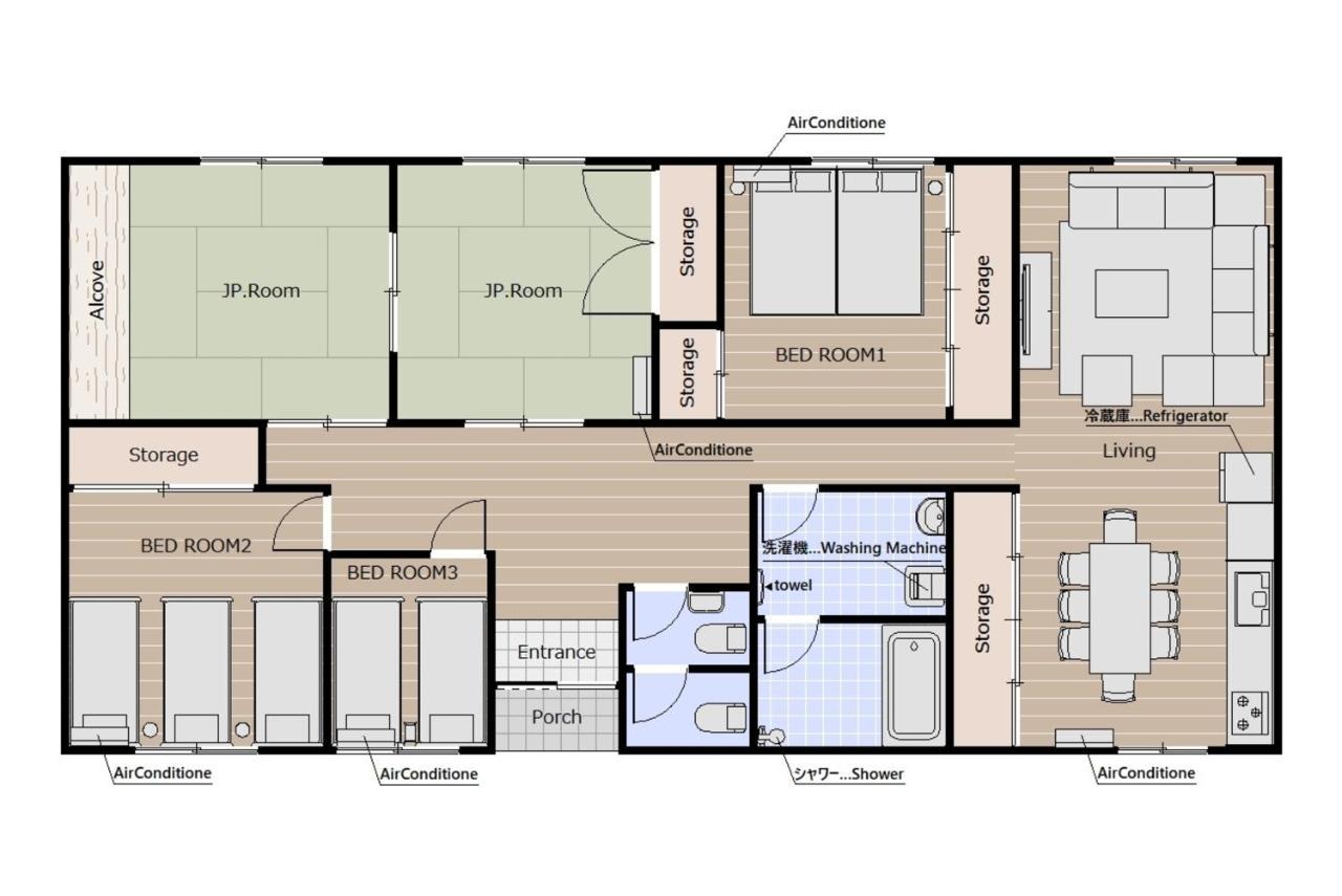 Appartement Type A 123平米 -ウル エスポワール石垣- *